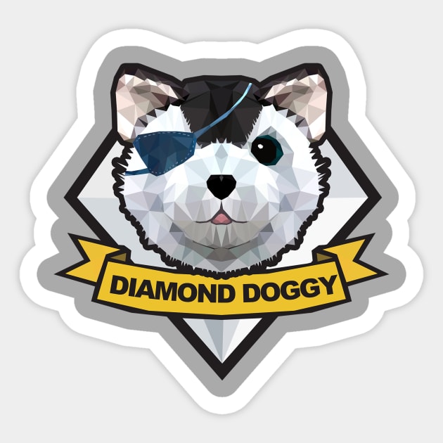 Diamond Doggy Sticker by hoodwinkedfool